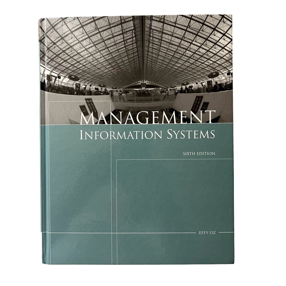 Management Information Systems MIS Effy Oz New Hardback Book With CD